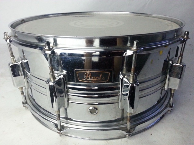Pearl 14x6.5"Brass Snare Drum COB Shell Vintage 10-Lug Clamshell Jupiter 70s* — main photograph