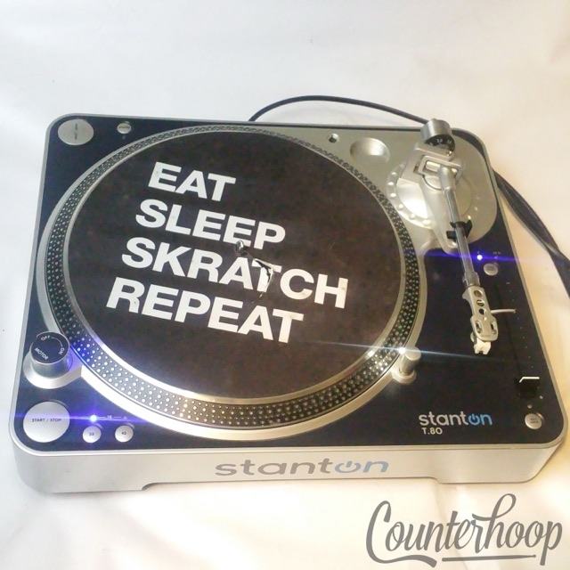 Stanton T80 Turntable Direct Drive Vinyl Record Player +Cartridge/Stylus+Cover* — main photograph