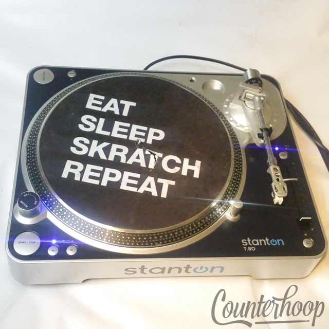 Stanton T80 Turntable Direct Drive Vinyl Record Player +Cartridge/Stylus+Cover* — main photograph