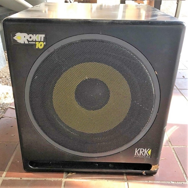 KRK 10S 10" Studio Powered Subwoofer Ported Sub Woofer Bass Power Speaker Black — main photograph