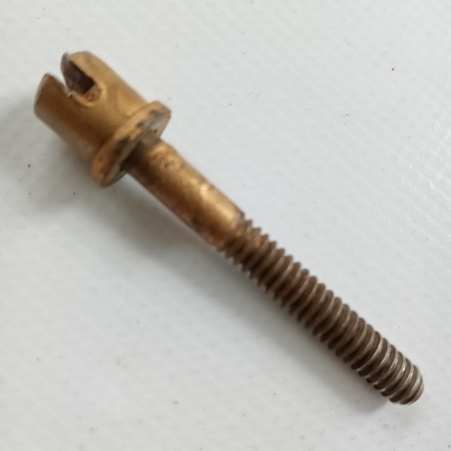 Leedy 1.5"Thin 10-24 Slotted Circle-Head T-Rod Tom/Snare Drum Tension Gold Paint — main photograph