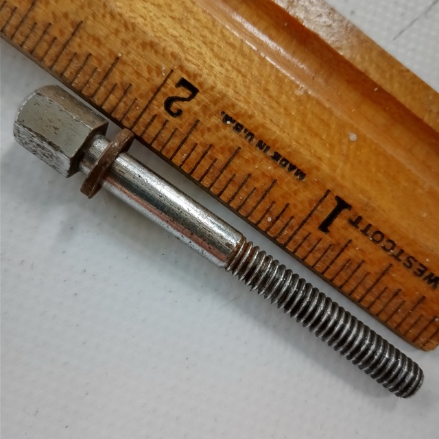 Leedy 2 1/16"Chrome 12-24 Hex-Head T-Rod Snare Drum Tension Vintage30s Tensioner — main photograph