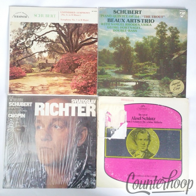 Franz Schubert 4LP Symphony #5 B Flat Major/Richter/Chopin/Schiotz/Piano Quintet — main photograph