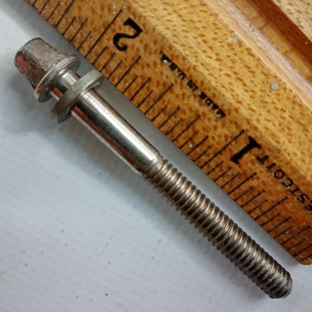 Slingerland 1+ 2" Tension T-Rod Radio King Snare Drum/Tom Nickel Plating 40s*VG* — main photograph