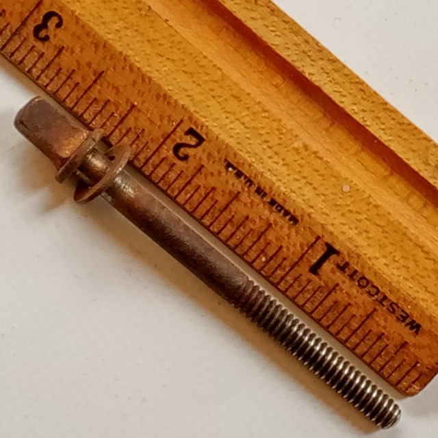 Duplex/Leedy 1+2 1/4"Thin-Head T-Rod 12-24 Snare/Tom Drum Nickel Tension Vintage — main photograph