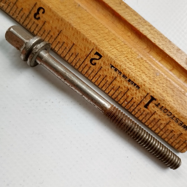 Leedy/Ludwig 2 5/8" T-Rod Snare/Tom Drum 12-24 Nickel Tension Vintage40s Stepped — main photograph