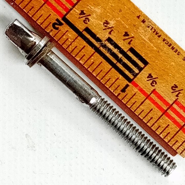 Rogers 1+1 15/16"T-Rod Snare/Tom Drum Chrome Plating Vintage Powertone Lug-Screw — main photograph