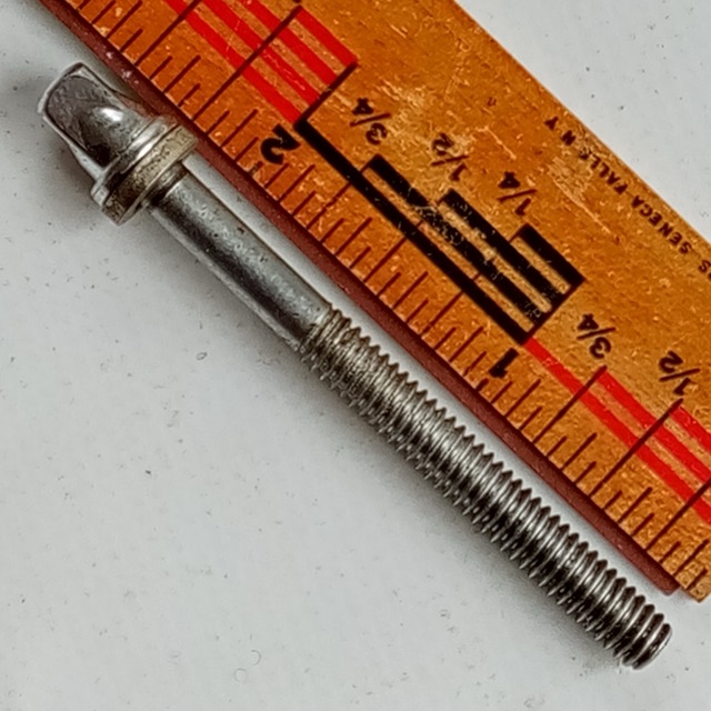 Rogers 2.25" T-Rod Snare/Tom Drum Tension-Lug-Screw Vintage80s XP8 Tensioner USA — main photograph