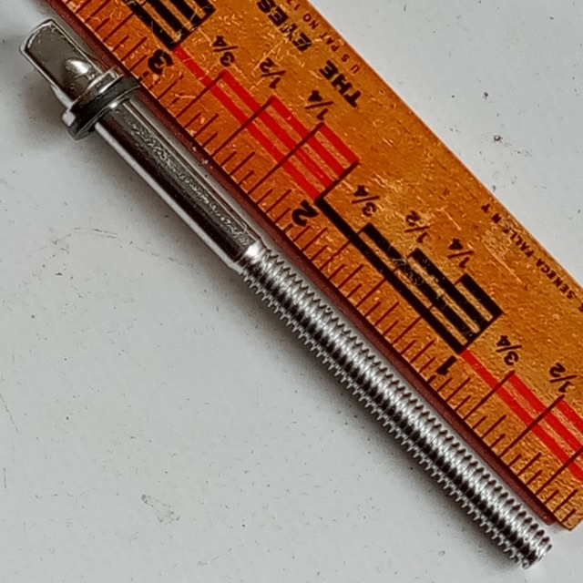 Rogers 3 1/16" T-Rod Snare/Floor Tom Drum Chrome Vintage 60s Powertone Lug-Screw — main photograph