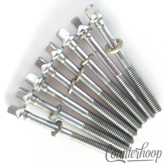Slingerland 8x Tension T-Rods 2 7/16" Floor Tom Drum Chrome Vintage 60s-70s USA — main photograph