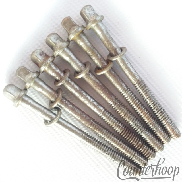 Slingerland 8x Tension T-Rods 2 7/16" Floor Tom Drum Chrome USA Vintage 60s-70s — main photograph
