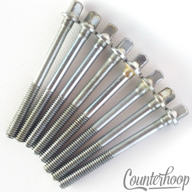 Slingerland 8x Tension T-Rods 2 7/16" Floor Tom Drum Chrome USA Vintage 60s-70s — main photograph