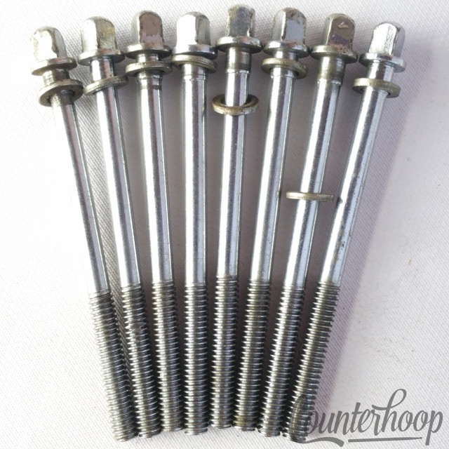 Slingerland 8x Tension T-Rods 3" Floor Tom Drum Chrome Vintage 50s-60s USA RK* — main photograph