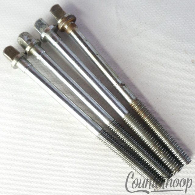 Slingerland 4x Tension T-Rods 3 1/8"Floor Tom Drum Chrome Vintage 50s-60s USA RK — main photograph
