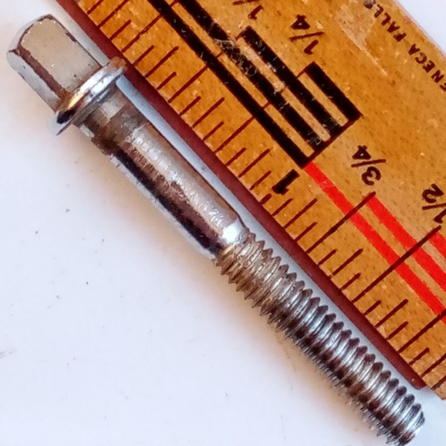 Ludwig&Ludwig 1+1 11/16"Chrome Tension T-Rod Snare Drum/Tom Vintage40s Lug-Screw — main photograph