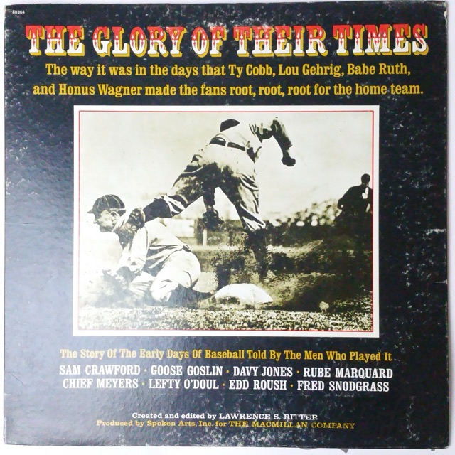 The Glory Of Their Times 1966 VG+ The Macmillan Company Meyers/Crawford/Goslin++ — main photograph