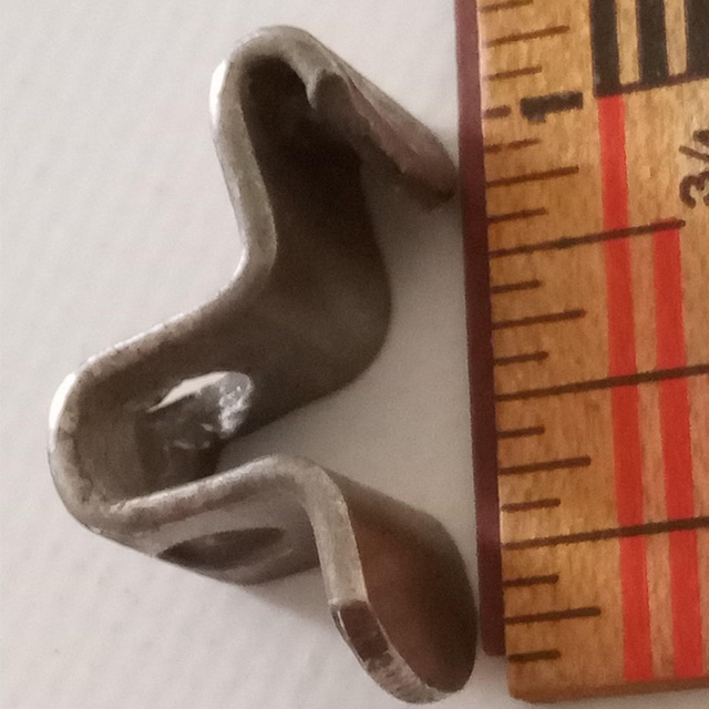 Early American NOB Folded-Over Tension T-Rod Clip Nickel-Brass Rim Snare Drum — main photograph