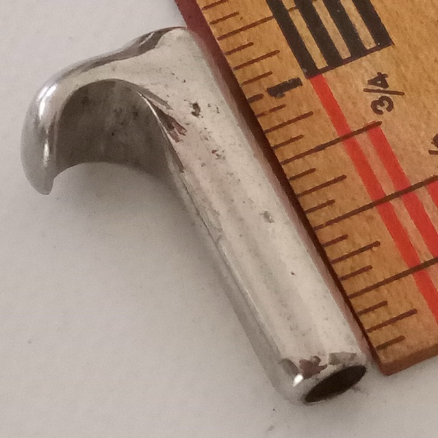 Leedy NOB 10-24 Hook-Claw Snare/Bass Drum Tension-Rod Nickel-Brass Indianapolis — main photograph