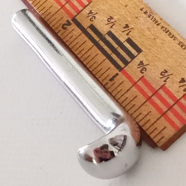 Leedy 10-24 Chrome-Brass Hook-Threaded Claw Snare/Bass Drum Tension-Rod COB USA — main photograph