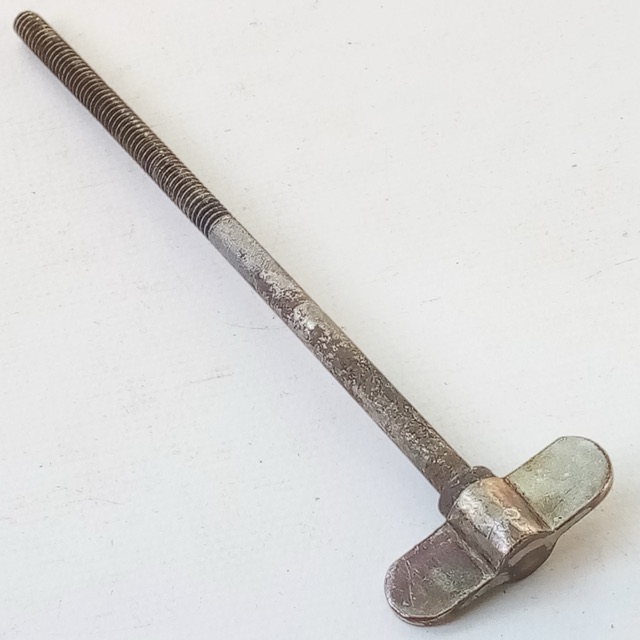Leedy 10-24 Nickel 4 3/8Walberg&Auge Single-Tension Thumb Rod Snare Drum Vintage — main photograph