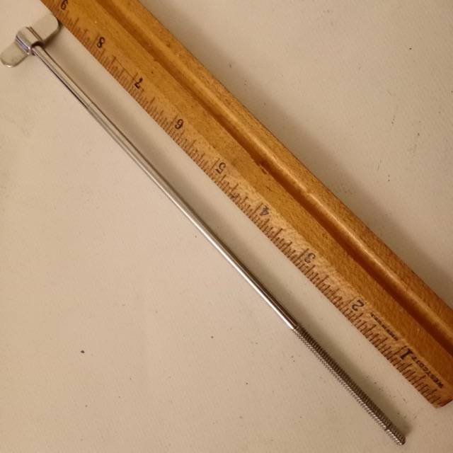 Leedy 8.75"Chrome Single-Tension Thumb Rod 10-24 Snare/Tom Drum Walberg&Auge W&A — main photograph