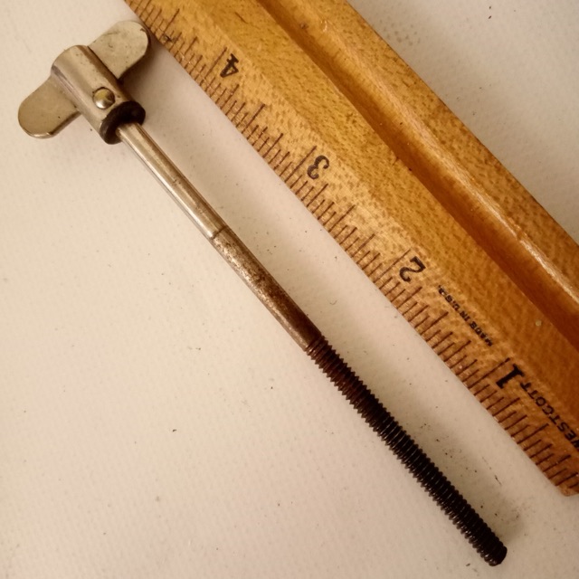 Leedy 10-24 Nickel 4 1/8"Walberg & Auge Single-Tension Thumb Rod Snare Drum1910s — main photograph