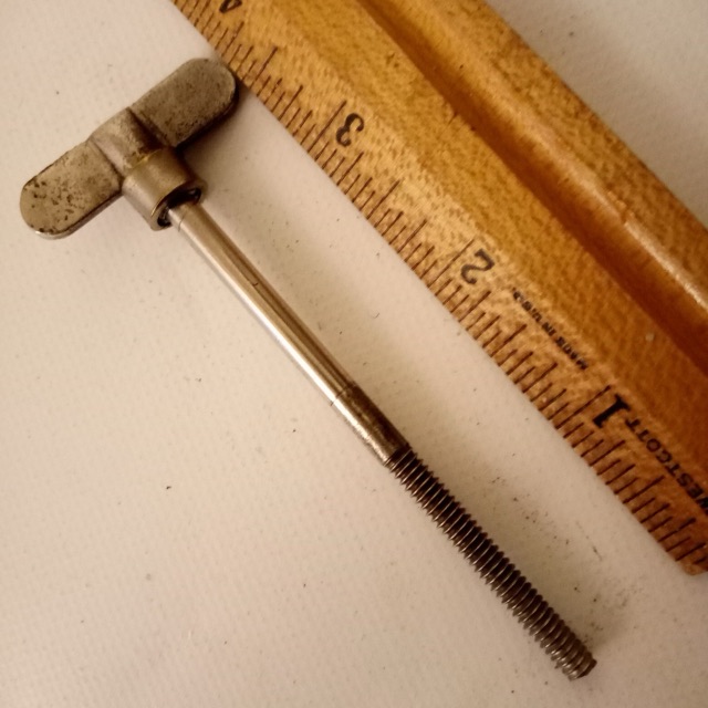 Early American 10-24 Nickel 3 1/4" Single-Tension Thumb Rod Snare Drum 1900s USA — main photograph