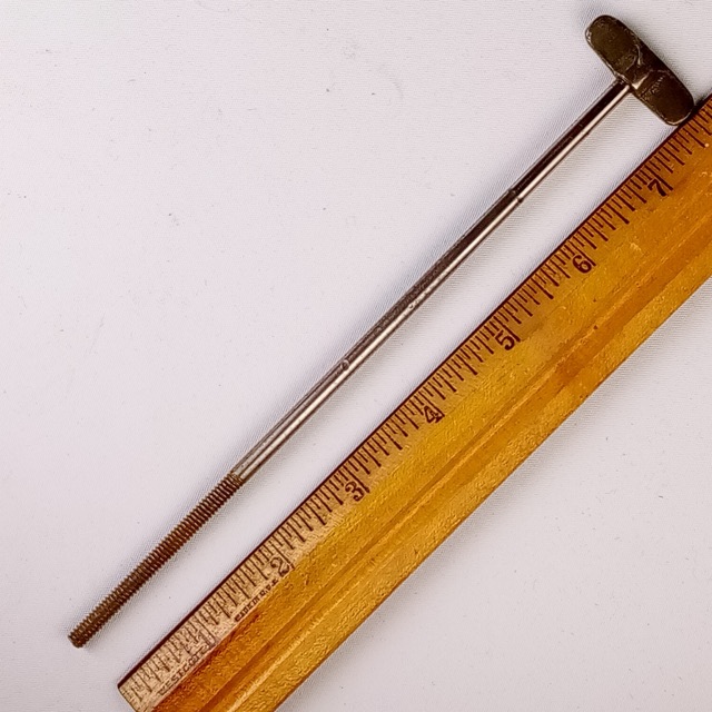 Early American 10-24tpi Nickel 7 3/8" Single-Tension Thumb Rod Snare/Tom Drum US — main photograph