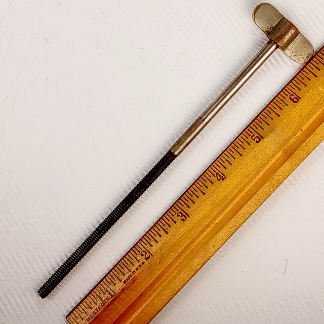 Ludwig 6 7/16" 12-24-tpi Snare Drum Thumb-Tension T-Rod/Screw Vintage 20s Nickel — main photograph