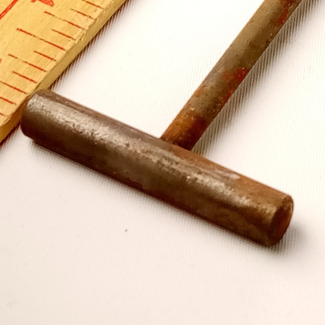 Kent? 15"Nickel 12-24 Hammerhead Bass-Drum Single-Tension T-Rod Vintage 40s — main photograph