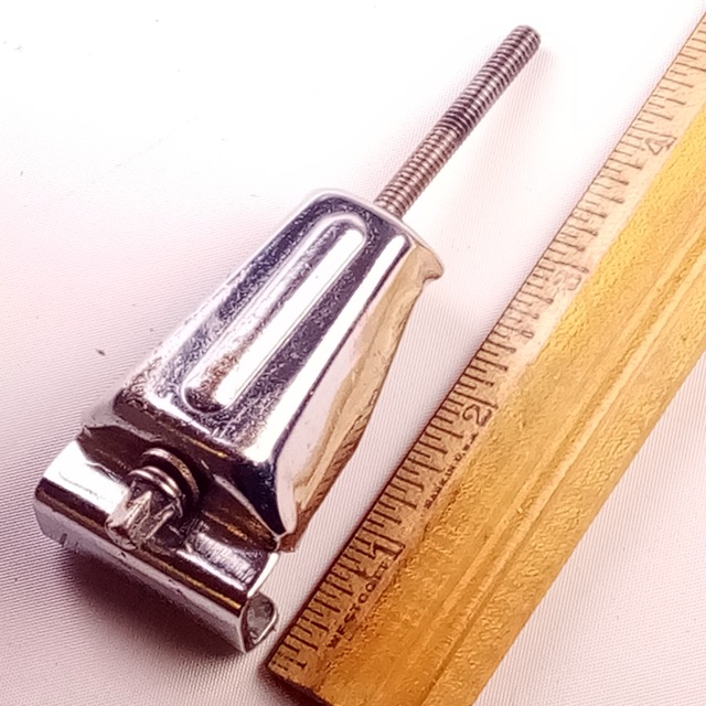 Premier 1+ 4"Bass Drum Tension T-Rod+Claw 70s Chrome Marching Parade Kick UK — main photograph