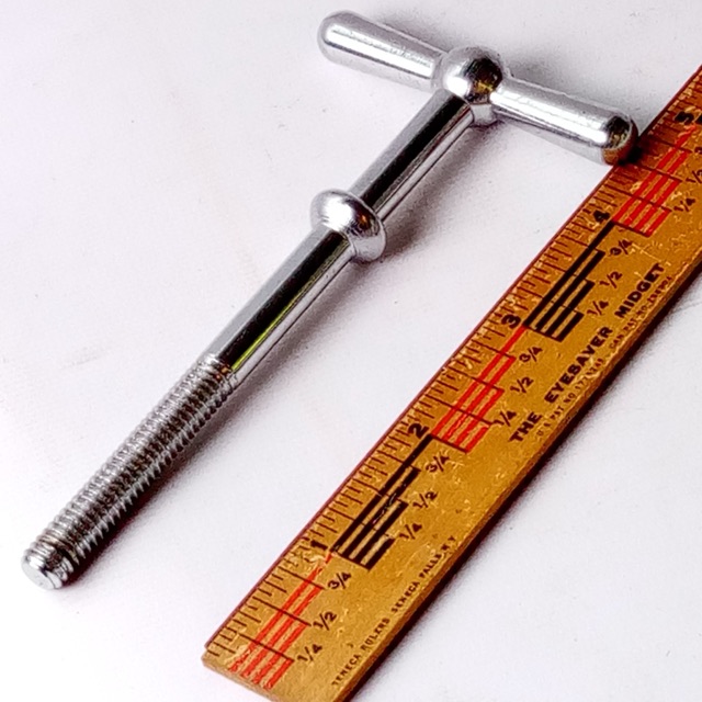 Ludwig 3" 60s Timpani Tension Rod T Tensioner Thumb-Key Drum Handle 5/16"-18 USA — main photograph