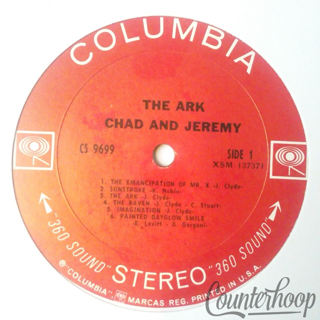 Chad Stuart- Jeremy Clyde – The Ark VG+ 1968 Columbia Gary Usher/Jim Gordon/Horn — main photograph
