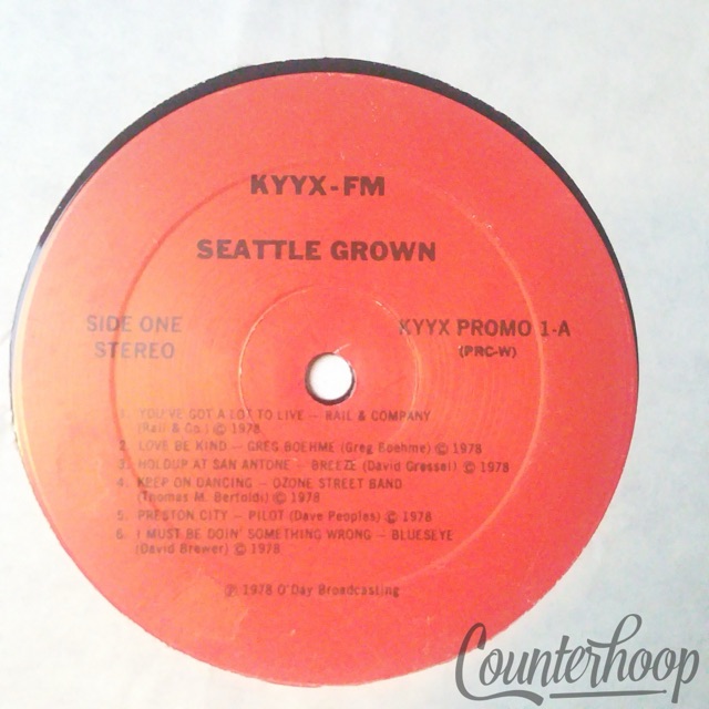 KYYX•FM Seattle Grown 1978 Promo New Wave/Country/Pop/Blues Rock Washington/WA — main photograph