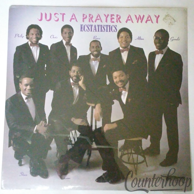 Ecstatistics– Just A Prayer Away MINT! 1984 GTS Records – GTS-1079 Jeffrey White — main photograph