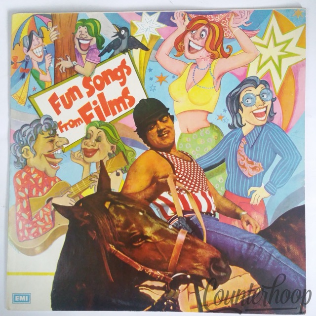 Fun Songs From Films EXC 1976 India EMI Kishore Kumar/Asha Bhosle/Mohammed Rafi+ — main photograph