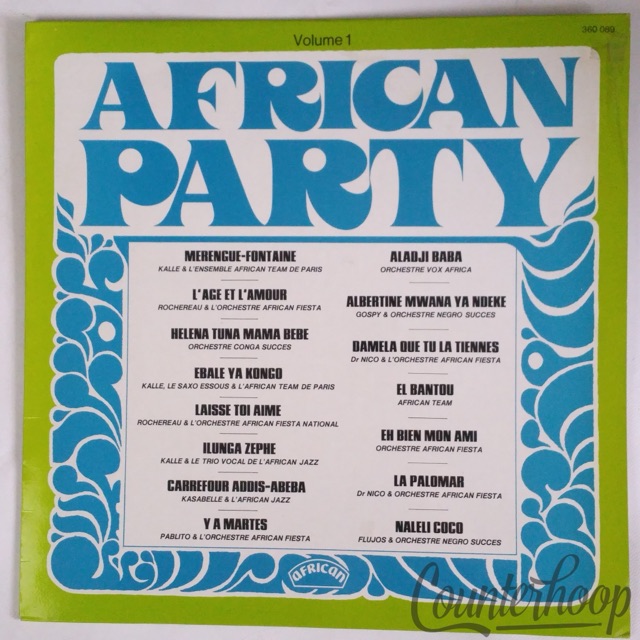 Various-African Party (Vol.1) VG++ France 1976 African Tabu Ley Rochereau/Fiesta — main photograph