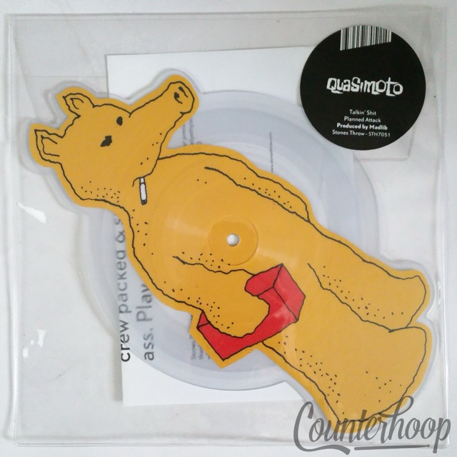 Quasimoto-Talkin' Shit MINT! 2014 Picture Disc Shape Stones Throw–STH7051 MADLIB — main photograph