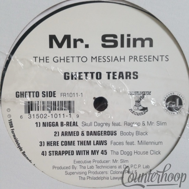 Mr. Slim – Ghetto Tears MINT! 1998 Formaldehyde Records – FR1011-1 Skull Duggery — main photograph