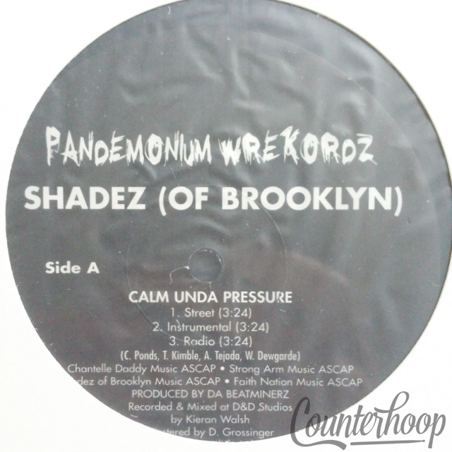 Shadez Of Brooklyn-Calm Unda Pressure/Diamond Mine MINT98 Pandemonium Beatminerz — main photograph