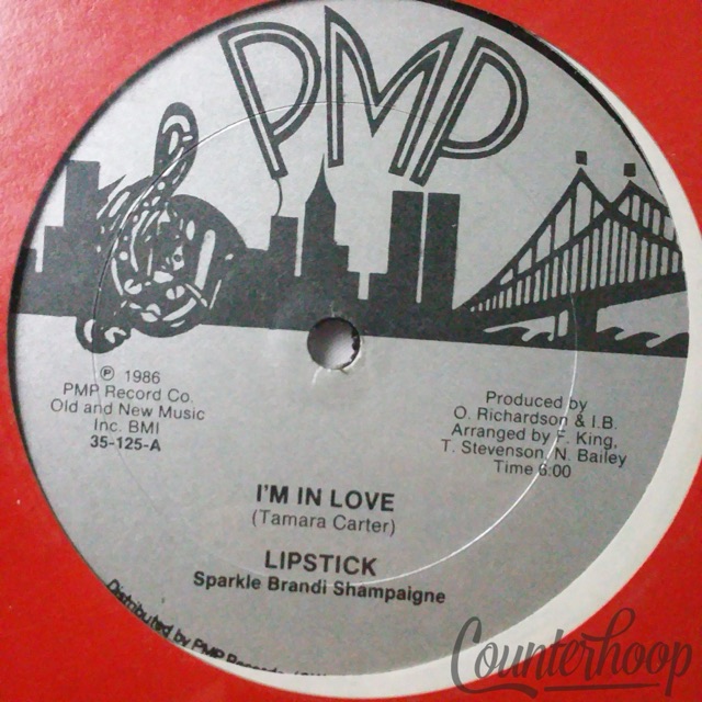 Lipstick- Sparkle Brandi Shampaigne-I'm In Love/Dance Mix MINT! 1986 PMP Records — main photograph