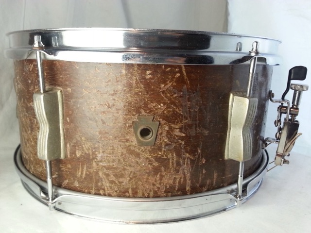 Ludwig WFL Snare Drum 14x6.5" 3ply African Mahogany Vintage 50s 6x Bowtie Lugs* — main photograph