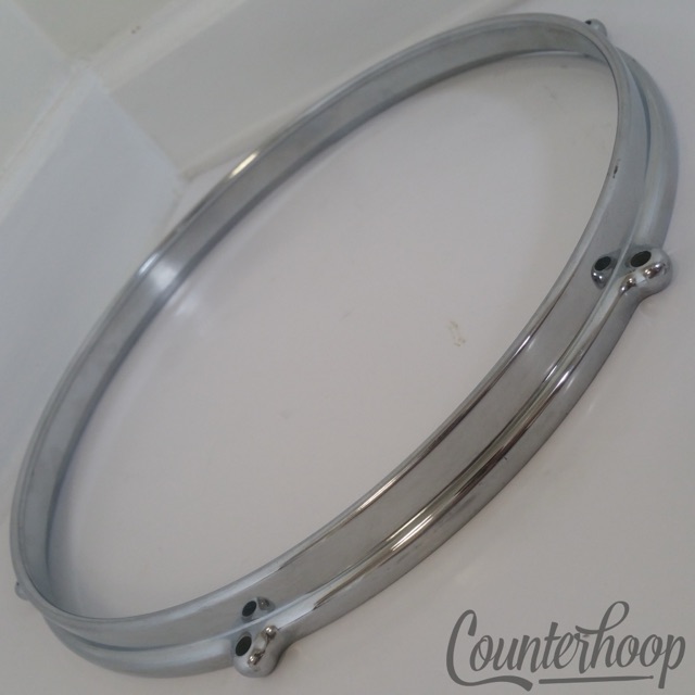 Premier 12"Die-Cast Tom Drum Rim Hoop Chrome Pre-International Vintage50s Metric — main photograph