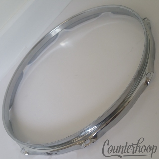 Gibraltar 13" 8-Lug Batter Side Tom/Snare Drum Hoop/Rim Chrome Triple-Flanged* — main photograph