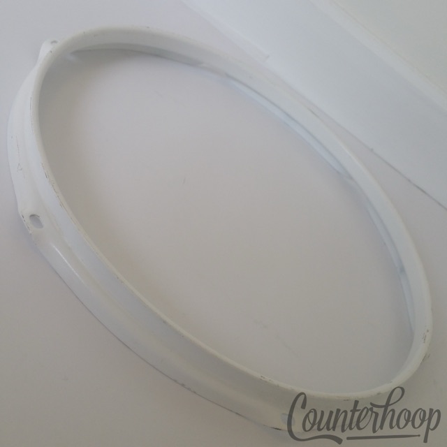 Pearl 13" 6-Lug Batter Tom/Snare Drum Hoop/Rim White Powdercoat Triple-Flanged* — main photograph