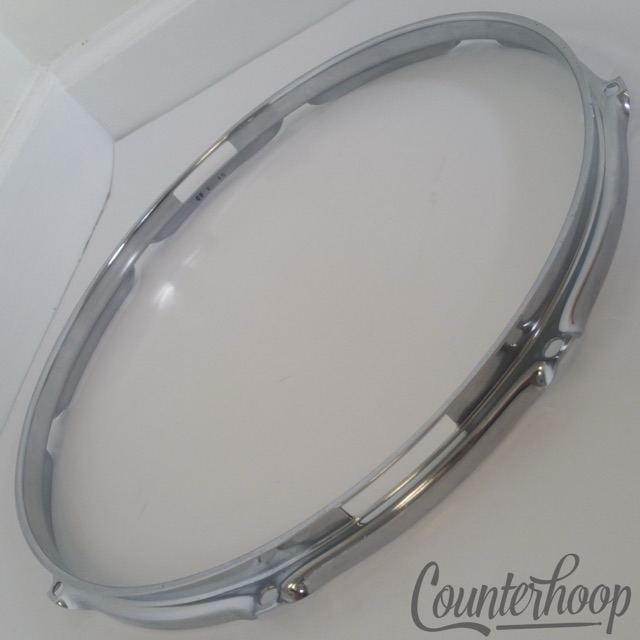 Yamaha 14" Snare Drum Resonant Side Rim/Hoop 8-Lug-Hole Chrome Triple-Flange* — main photograph