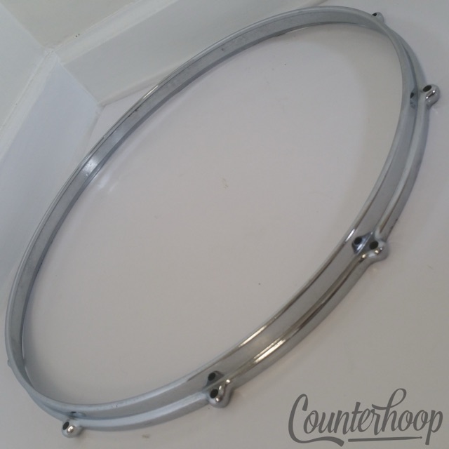 Premier 16"Die-Cast Tom Drum Rim Hoop 10-Lug Pre-International Vintage50s Metric — main photograph