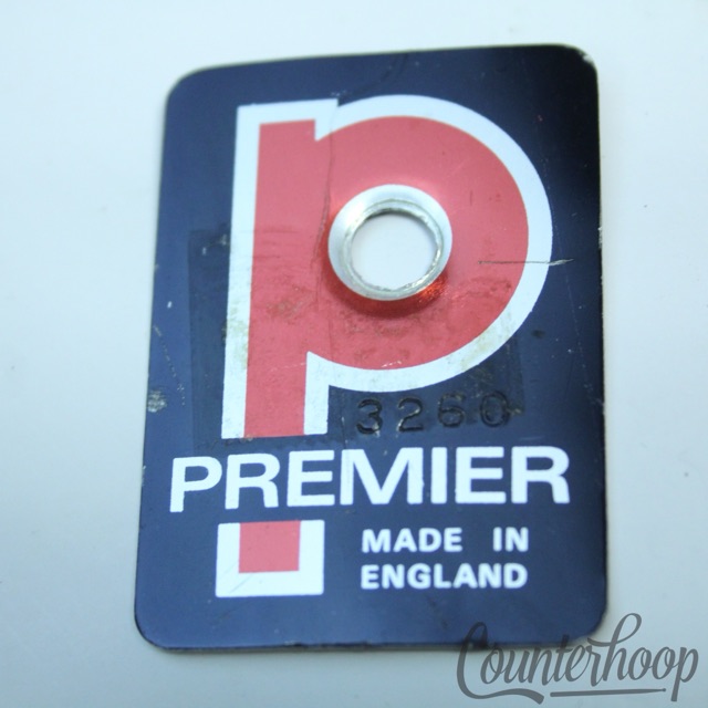 Premier Elite Badge Snare/Tom/Bass England Serial Number UK Vintage Early 70s* — main photograph