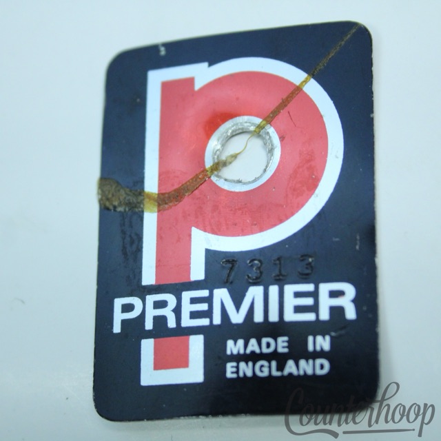 Premier Elite Badge Snare/Tom/Bass England Serial Number Vintage Early70s UK 1/4 — main photograph