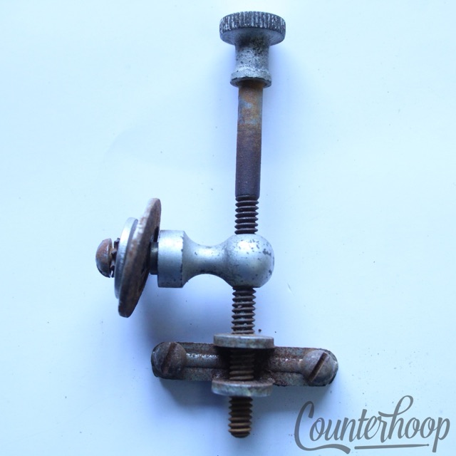 Ludwig Snare Drum Strainer Nickel 2 5/8"Single-Eyelet "L"Stamp Vintage 20s USA* — main photograph